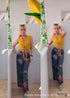 Boho Pants - Palazzo Pants in Blue Bird For Women
